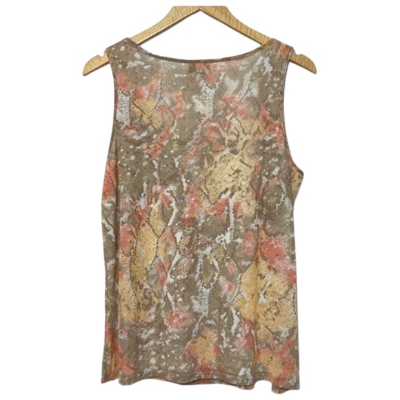 Ruby Rd Womens Layered Ruffle Mesh Tank Top - Picture 3 of 4